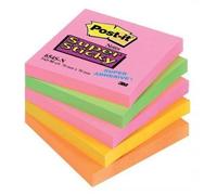Post-it blocs notas super sticky 90 hojas 4 colores neón lugares boos