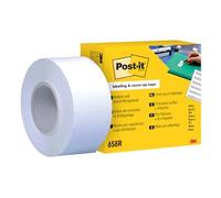 Post-it, cinta adhesiva de ocultar y etiquetar de 6 líneas de ancho. Un rollo de recambio blanco de 25,4 mm x 17,7 m