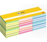 Post-It Cubo De Notas, Colores Surtidos, Paquete de 6 Blocs de Notas, 76 mm x 76 mm, 450 Hojas por Bloc, Naranja, Rosa, Verde, Azul, 100% PEFC - Notas Adhesivas para Listas de Tareas y Recordatorios
