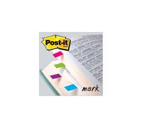 Post-It - Flags, Bright Colors, 1/2 in Wide, 35/Dispenser, 4 Dispensers/Pack bandera adhesiva 35 hojas