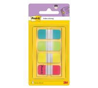 Post-it Index 676-ALYR-EU - Set Mini Marcador Fuerte, Turquesa/Lima/Amarillo/Rojo, (paquete de 40)