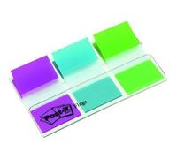 Post-it Index 680-PBG, 79x49 marcadores. Disp. funda 3x20. Colores: verde, azul y violeta. 1 pack