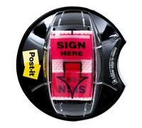 Post-it Index 680-SHVR200 - Dispensador de etiquetas autoadhesivas (25 x 43,2mm, 200 etiquetas), diseño con texto "Sign here"