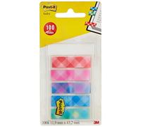 Post-it Index marcadores de meia polegada decorados, 100/Pack- 5 x 20 marcadores