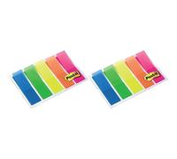Post-It Index Marcadores, Pequeño, Colores Translúcidos, 11.9 mm x 43.2 mm, 5 Bl