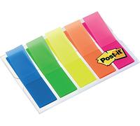 Post-It Index Marcadores, Pequeño, Colores Translúcidos, 11.9 mm x 43.2 mm, 5 Blocs de 20 Marcadores