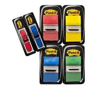 Post-it Marcadores adhesivos medianos, 248 banderitas 25.4x43.2 mm Paquete 4+2 (index flecha)