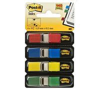 Post-It Marcadores Adhesivos Pequeños, Paquete de 4 Dispensadores, 35 Banderitas