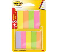 Post-it Mininotas, Colores Surtidos, 15 mm x 50 mm, Paquete Promocional, 100 Hojas/Bloc, 6 Blocs + 3 Gratis/Paquete