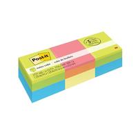 Post-it Notas, 5 x 5 cm, 3 cubos, notas adhesivas favoritas de Estados Unidos, colores surtidos, reciclables (2051-3PK)