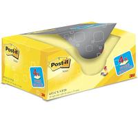 Bloc De Notas Adhesivas Quita Y Pon Post-It Amarillo Canario 38X51 Mm Pack Promocional 16+4 Gratis