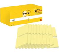 Post-it Notas Canary Yellow - Paquete de 20 Blocs, 100 Hojas por Bloc (76 mm x 76 mm) - Color Amarillo - Notas Autoadhesivas para Listas de Tareas y Recordatorios