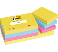 Post-it Notas Colección Energetic Color, Paquete de 12 Blocs de Notas, 100 Hojas