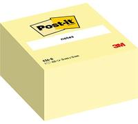 Post-It Notas en Cubo Reposicionables Canary Yellow, Paquete de 1 Bloc de Notas, de 450 Hojas, 76 mm x 76 mm, Rosa, Amarillo, Naranja, Verde - Adhesivos para Listas de Tareas y Recordatorios