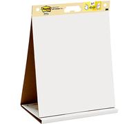 Post-It Notas para Reuniones Super Sticky, Paquete de 1 Bloc de Notas, con 20 Hojas, 584x508 mm, Color Blanco, Para Compartir Ideas y Presentar Visualmente