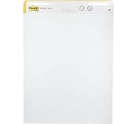 Post-It Notas para Reuniones Super Sticky, Paquete de 1 Bloc de Notas, con 30 Hojas, 635x762 mm, Color Blanco, Para Compartir Ideas y Presentar Visualmente