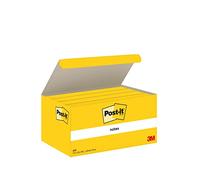 Post-it Notes Canary Yellow 38 mm x 51 mm 100 Sheets/Pad 12 Pads/Pack Cardboard Pack