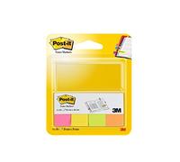Post-it - Pack de 4 blocs mininotas Neón, 50 hojas/bloc, colores surtidos: amarillo, naranja, rosa y verde