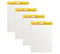 Post-it -Papel adhesivo para caballetes , 63.5x 77.5 cm - Bloque de 30 hojas (paquete de 2) Almohadillas para caballete 4 almohadillas blancas