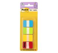 Post-it pestañas, sólido, 12 pestañas pestañas por color, 36 por dispensador, color Aqua, Lime, Yellow, Red 88 Tabs