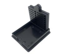 Post It - Soporte para notas adhesivas de escritorio, contenedor portátil de 4.2 x 3.5 x 0.6 pulgadas, resistente y reutilizable, con 5 plantillas para organización de papel, organizador de escritorio
