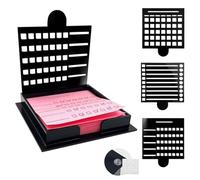 Post It - Soporte para notas adhesivas de papelería, organizador portátil reutilizable con plantilla para carpeta, escritorio, planificación, lugar de trabajo, papel, profesor, escuela