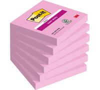 Post-it Sticky Notes 654-6SS-PNK S/S 76X76MM TROP Pink (Pack of 6)