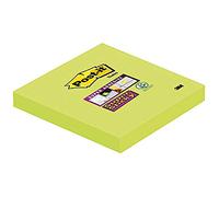 Post-it Super Sticky - Notas adhesivas en pack de 6 blocs monocolor verde espárrago, 90 hojas/bloc