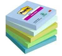 Post-it super sticky notas colección boost color, paquete de 5 blocs