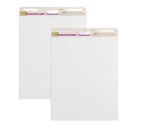 Post-It Super Sticky Recycled Papel para Rotafolios, 2 Blocs 63,5 x 76,2 cm | Papel 100% Reciclado, Hojas Autoadhesivas de Gran Fijación para Lluvia de Ideas, Presentaciones, Planificación y Oficina