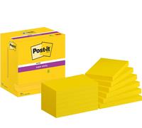 Post-it Z-Notas Super Sticky, Paquete de 12 Blocs, 90 Hojas por Bloc, 76 mm x 12