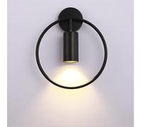 Post Luxury Wall Lamp 5W Ling Room Bedroom Bedside Wall Fixtures Lighting Indoor, Pendant Lamp(Black,Warm White 3000K)