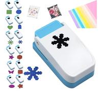 Postage Shape Punch, 1X0.8inch Rectangular Postage Stamp Punch, Square Hole Punchs, for Cardboard Scrapbook Postage Envelope Labels Wrapping Card Making Crafting (snowflake)