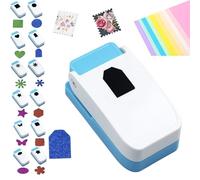 Postage Shape Punch, 1X0.8inch Rectangular Postage Stamp Punch, Square Hole Punchs, for Cardboard Scrapbook Postage Envelope Labels Wrapping Card Making Crafting (hangtag)