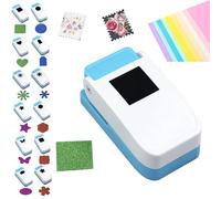 Postage Shape Punch, 1X0.8inch Rectangular Postage Stamp Punch, Square Hole Punchs, for Cardboard Scrapbook Postage Envelope Labels Wrapping Card Making Crafting (Square)