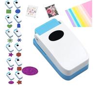 Postage Shape Punch, 1X0.8inch Rectangular Postage Stamp Punch, Square Hole Punchs, for Cardboard Scrapbook Postage Envelope Labels Wrapping Card Making Crafting (oval)