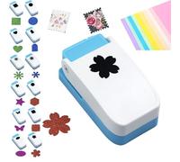Postage Shape Punch, 1X0.8inch Rectangular Postage Stamp Punch, Square Hole Punchs, for Cardboard Scrapbook Postage Envelope Labels Wrapping Card Making Crafting (cherry blossom)