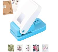 Postage Stamp Punch, Rectangular Postage Stamp Shape Craft Hole Punches for Paper Crafting Scrapbooking DIY Card Making Arts Crafts Supplies (1 silver)