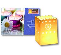 - Postal con farol Diseño Corazón/farol tarjeta corazón liche Cumpleaños grüße Luz Bolsa Ligh tbag Cumpleaños felicitación