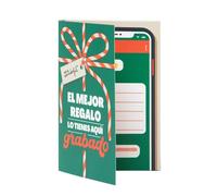 Postal con grabador de mensaje audio - El mejor regalo lo tienes aquí grabado