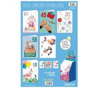 Postal Cumpleaños ARGUVAL Personalizable Paquete x48
