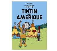 Postal del álbum de Tintín: Tintín en América 30071 (10x15cm)