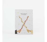 Postal Plantable - Que la Naturaleza te Acompañe | Tarjeta Original con Semillas de Flores y Sobre | Diseñada para Mensajes Significativos | Resetea