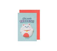 Postal squishy - ¡Qué suerte tenerte!