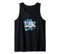 Postal Truck Design Correo Portadores de correo Arte Camiseta sin Mangas