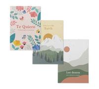 Postales Plantables Pack Amor y Deseos - Te Quiero, Love is in the Earth y Deseos | Semillas de Aliso y Manzanilla | Papel de Algodón con Semillas | Sobre Vegetal | Regalo Romántico | Resetea