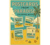 Postcards from Paradise: Coloring Book