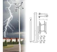 Poste Ajustable para cámara de Seguridad Exterior, Soporte de vigilancia Universal con 4 Puntos de Apoyo, 6 Metros de Altura, Adecuado para Patios Traseros, pasillos, Uso Industrial y reside
