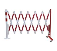 Poste barrera con rejas de pantógrafo CrashStop, tubo redondo, Ø 60 mm, para atornillar