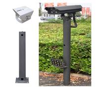 Poste de Acero galvanizado Resistente CCTV, Montaje de cámara de Seguridad al Aire Libre de 1.2m con ángulo Ajustable, Poste de vigilancia a Prueba de óxido Resistente a la intemperiedad para cámaras